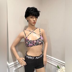 NWT Salt + Cove Juniors' Printed Double Strap Bralette Bikini Top